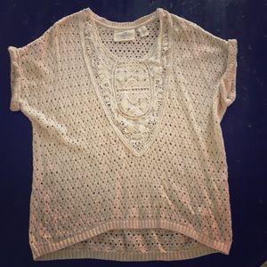 H&M oversized lace detail sweater